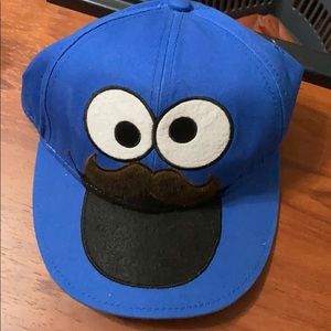Vintage Sesame Street Cookie Monster Fitted Hat